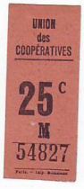 France 25 cent. Paris Union des coopératives