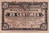 France 25 cent. Roubaix-Tourcoing - 16/12/1916