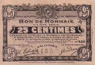 France 25 cent. Roubaix-Tourcoing