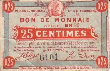 France 25 cent. Roubaix-Tourcoing