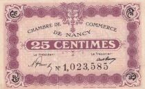 France 25 centimes - Chambre de Commerce - Nancy