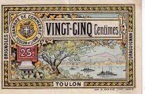 France 25 Centimes - Chambre de Commerce de Toulon et du Var - 1922 - S&eacute;rie 143