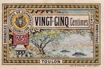 France 25 Centimes - Chambre de Commerce de Toulon et du Var - 1922 - S&eacute;rie 161