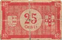 France 25 Centimes - City of Roubaix and Tourcoing - Serial AB22