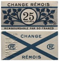 France 25 Centimes - Reims - aUNC