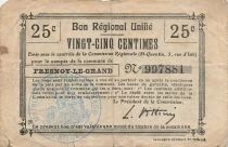 France 25 Centimes - Unified Regional Bill - City of Fresnoy-le-Grand
