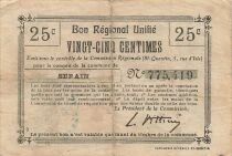 France 25 Centimes - Unified Regional Bill - City of Serain