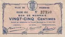 France 25 Centimes - Ville de Fourmies - 1915 - 2éme série - P.59-1080