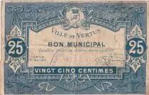 France 25 centimes - Ville de Vertus - 01-05-1917