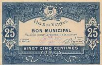 France 25 Centimes - Ville de Vertus - 01-05-1917