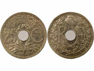 France 25 Centimes, Lindauer - 1940 Paris