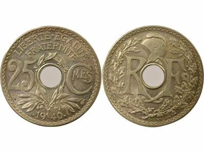 France 25 Centimes, Lindauer - 1940 Paris