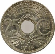 France 25 Centimes, Lindauer, Underlined - 1914 Paris