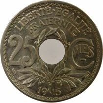 France 25 Centimes, Lindauer, Underlined - 1915 Paris