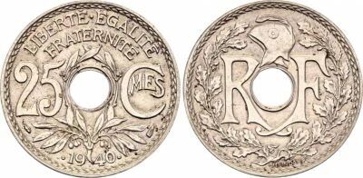 France 25 Centimes Lindauer - 1940