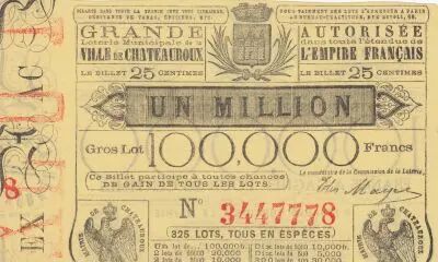 France 25 Centimes Loterie de Chatearoux - 1868 - TTB
