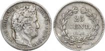 France 25 centimes Louis Philippe I - 1846 A Paris - Silver