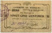 France 25 Centimes Maissemy Commune - 1915