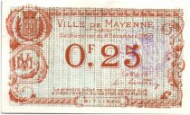 France 25 Centimes Mayenne Ville - 1917