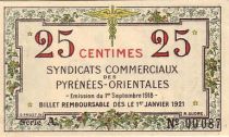 France 25 Centimes Pyrénées Orientales