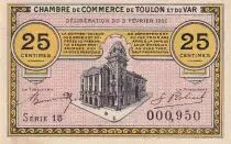 France 25 Cents - Chambre de commerce de Toulon et du Var - Serial 15 - P.121-32