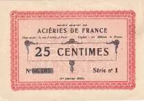 France 25 Cents - Compagnie de Béthune - 01-01-1916 - Série 1