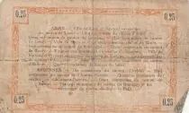 France 25 Cents - Laon - Regional Coupon  - 19-09-1915 - Fourth serial