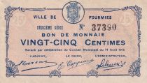 France 25 Cents - Ville de Fourmies - 1915 - 2nd serial - P.59-1080