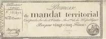 France 25 francs - Territorial mandate without serial - 1796 - VF