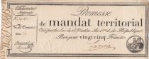 France 25 Francs Mandat Territorial avec série - 28 Ventose An IV (18.03.1796) - TTB