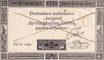 France 25 Livres - Fake - Figures standing on the border - 06-06-1793 - P.UNC - Sign. A. Jame