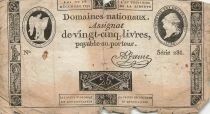 France 25 Livres - Louis XVI - 15-12-1791 - S&eacute;rie 286