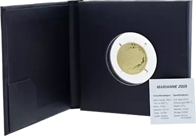 France 250 Euro Or - Marian - 2019 -  UNC - GOLD