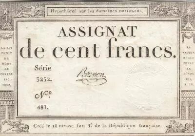 France 250 Livres - 18 Nivose An III - 07-01 -1795 - Sign. Brisson - Serial 3252
