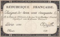 France 250 Livres - 7 Vendémiaire An II - 1793 - Sign. Andrieu - Série 4690