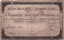 France 250 Livres - 7 Vendemiaire An II - 28.9.1793 - F - Sign.  Tine