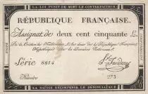 France 250 Livres - 7 Vendemiaire An II - 28.9.1793 - Sign. Froidure