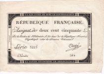France 250 Livres 7 Vendemiaire An II - 28.9.1793 - Sign.  Augé - TTB+