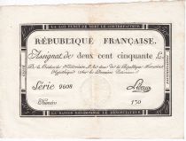 France 250 Livres 7 Vendemiaire An II - 28.9.1793 - Sign.  Libourd - SUP