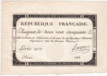 France 250 Livres 7 Vendemiaire An II - 28.9.1793 - Sign. Levet - TTB+