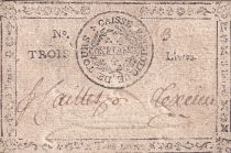 France 3 Livres - FAUX - Indre et Loire - Tours - 1792
