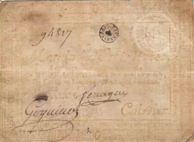 France 3 livres - Rh�ne - Lyon - Association de chapellerie - 01-05-1791