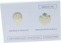 France 3 x 10 francs - Montesquieu - Genius - Grimaldi - 1989 - UNC - Bimetal