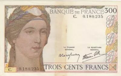France 300 Francs - Ceres - 06-10-1938  - Serial C.