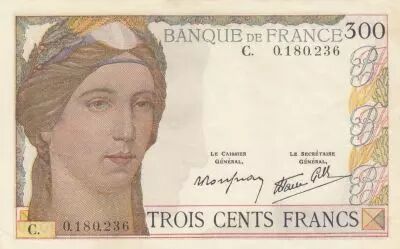 France 300 Francs - Ceres - 06-10-1938  - Serial C.