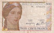 France 300 Francs - Ceres and Mercury - 1938 - Letter W - P.87