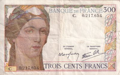 France 300 Francs - Cérès et Mercure - 1939 - Lettre C - F.29.01