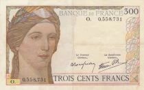 France 300 Francs - C&eacute;r&egrave;s et Mercure - 1939 - S&eacute;rie O