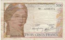 France 300 Francs Ceres - 06-10-1938  - Serial D.