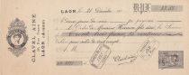 France 33,85 francs - Bank cheque receipt - Paris -17-12-1912